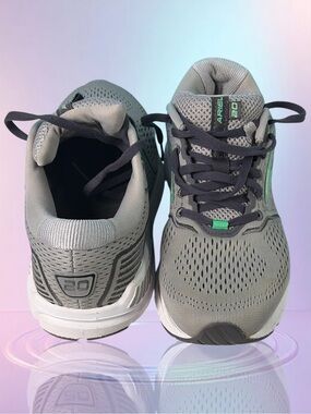Brooks Ariel 20 Running Shoes Women Size 8.5 Gray Green Comfort Cushion Sneakers